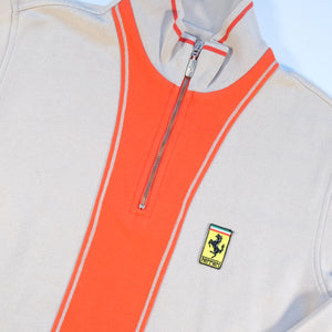 Vintage Fila Ferrari Embroidered Logo Quarter Zip Sweatshirt - M/L