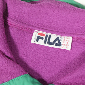 Vintage Fila Magic Line Snap Fleece Made In Italy - M