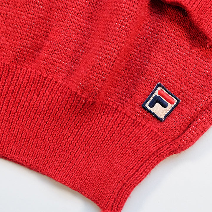 Vintage Fila Big Logo Knit Sweater S Steep Store