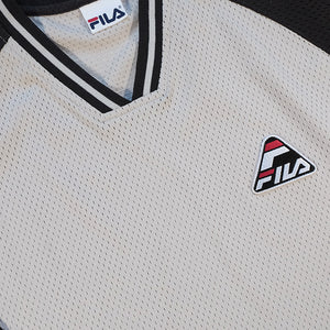 Vintage Fila Logo Mesh Long Sleeve - L