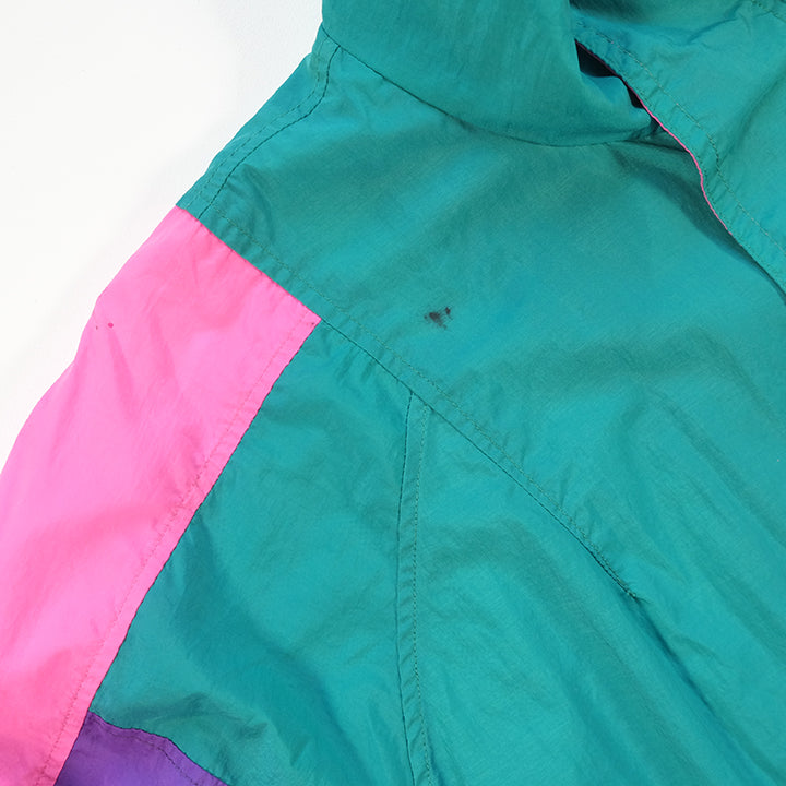 Vintage Fila Embroidered Logo Windbreaker Jacket - L