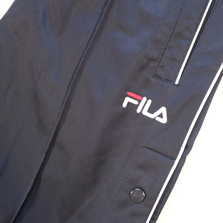 Vintage Fila Logo Tear Away Track Pants - S