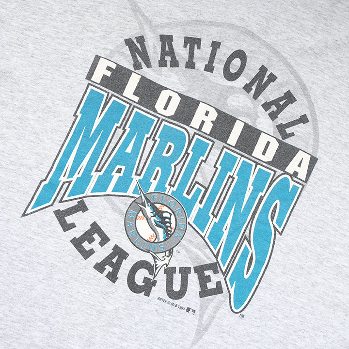 Vintage 1993 Florida Marlins Big Graphic Made In USA Top - L