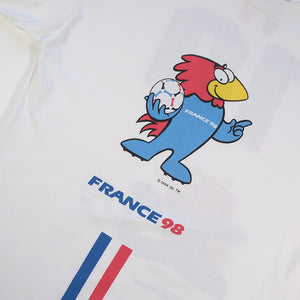 Vintage RARE France 98 Front & Back Graphic T-Shirt - L
