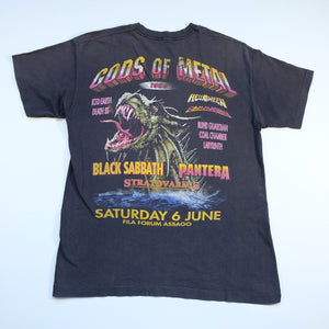 Vintage RARE 1998 Gods Of Metal Black Sabbath & Pantera Single Stitch Tour T-Shirt - L