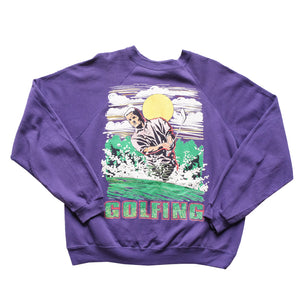 Vintage Golf Graphic Made In USA Crewneck - L