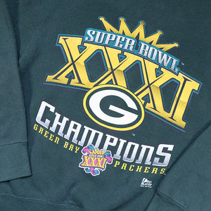 Vintage 1997 Green Bay Packers Spell Out Crewneck - M