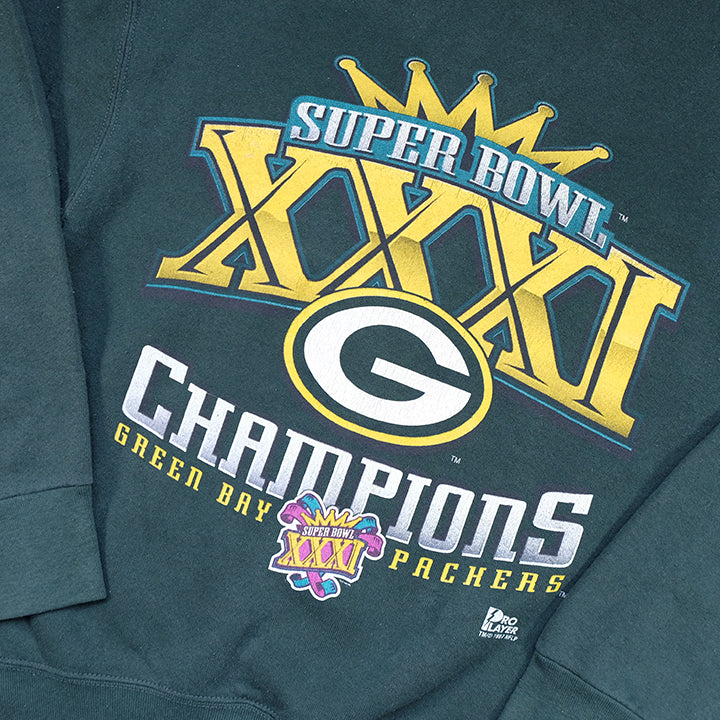 Vintage 1997 Green Bay Packers Spell Out Crewneck - M