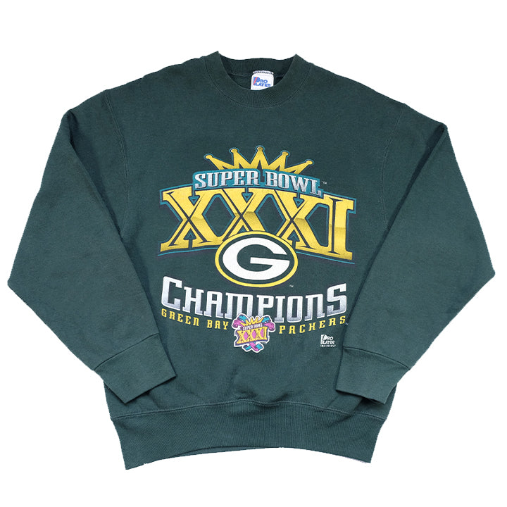 Vintage 1997 Green Bay Packers Spell Out Crewneck - M