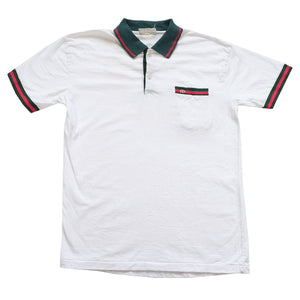 Vintage Rare 80s Gucci Logo Polo Shirt - M