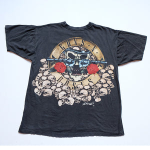 Vintage 90s Guns N Roses Big Front & Back Graphic T-Shirt - L