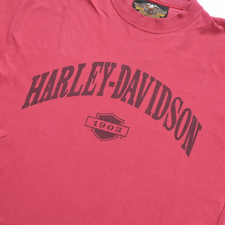 Vintage Harley Davidson Spell Out T-Shirt - S