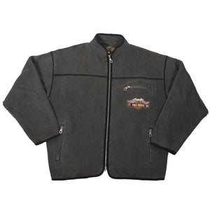 Vintage Harley Davidson Logo Full Zip Jacket - L