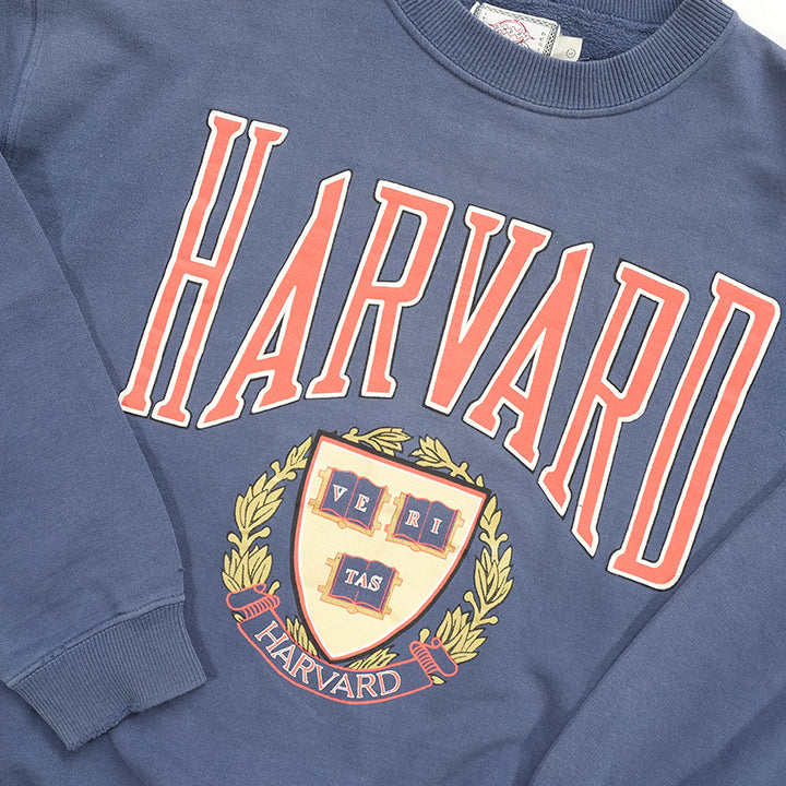 Vintage Harvard University Spell Out Crewneck - L