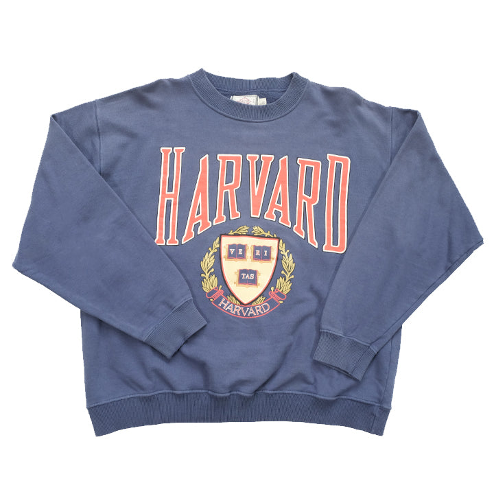 Vintage Harvard University Spell Out Crewneck - L