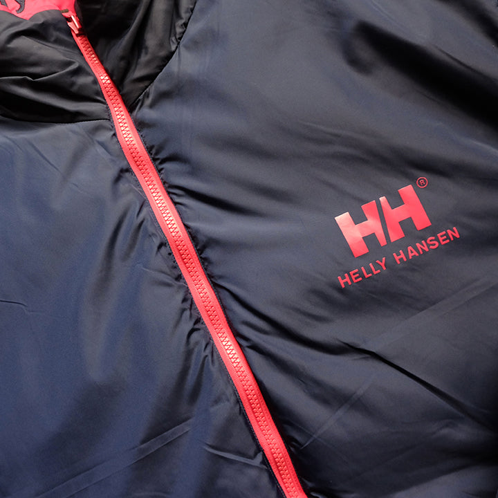 Vintage RARE Helly Hansen Reversible BIG Spell Out Puffer Down Jacket - L