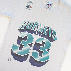 Vintage Charlotte Hornets Front & Back Graphic T-Shirt - M/L