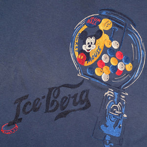 Vintage Iceberg Mickey Mouse Embroidered Made In Italy T-Shirt - XL