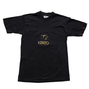 Vintage Kenzo Embroidered Spell Out T-Shirt - S