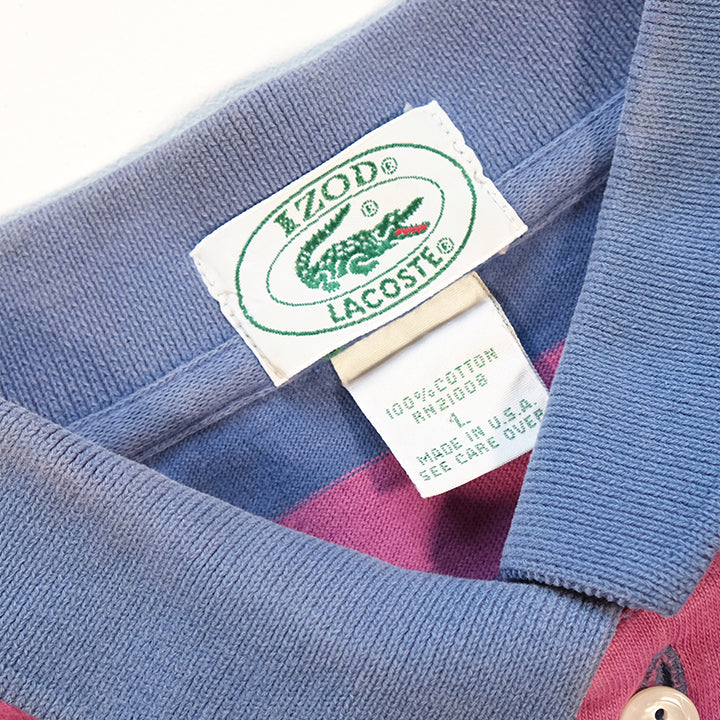 Vintage Izod Lacoste Stripe Made In USA Shirt - M