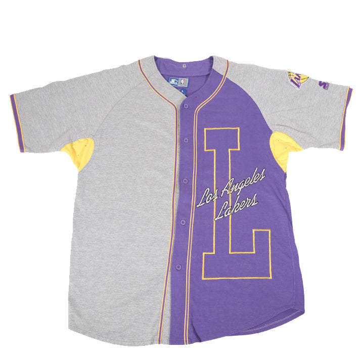 Vintage Starter Los Angeles Lakers Baseball Jersey - XL