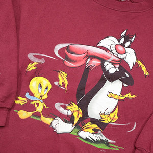 Vintage Looney Tunes Tweety & Sylvester Graphic Crewneck - M/L