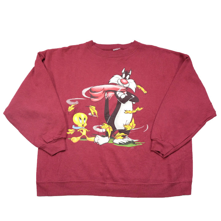 Vintage Looney Tunes Tweety & Sylvester Graphic Crewneck - M/L
