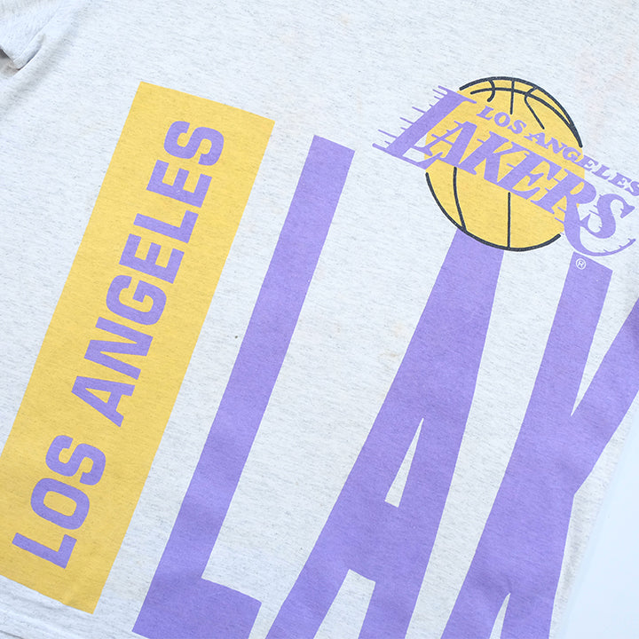 Vintage RARE Starter Los Angeles Lakers Big Print Made In USA T-Shirt - L