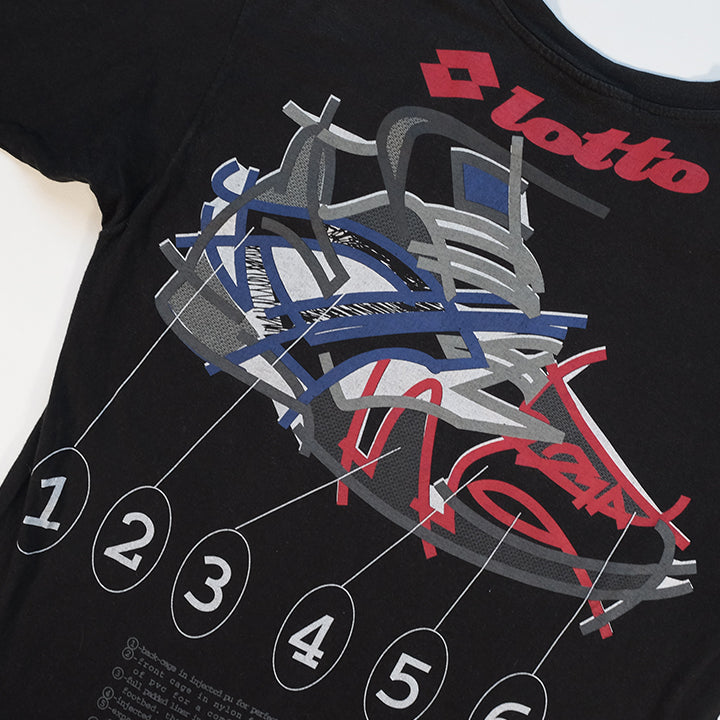 Vintage Lotto Front & Back Graphic T-Shirt - L