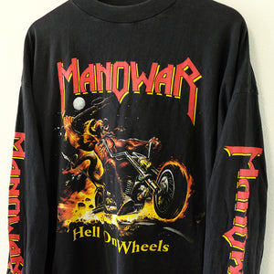 Vintage Rare 1997 Manowar Hell On Wheels Tour Long Sleeve - XL