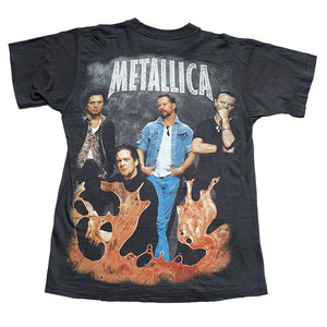 Vintage RARE Metallica Rap Style Front & Back Graphic Single Stitch T-Shirt - M