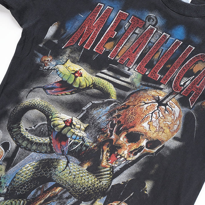 Vintage RARE Metallica Rap Style Front & Back Graphic Single Stitch T-Shirt - L