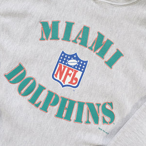 Vintage 94 Champion Reverse Weave Miami Dolphins Crewneck Made In USA - XL