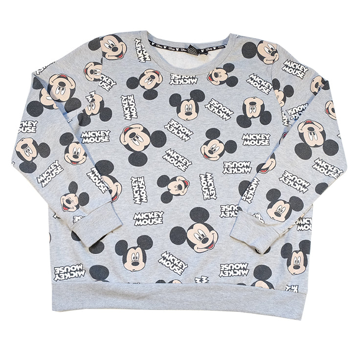 Vintage Mickey Mouse All Over Print Crewneck - L