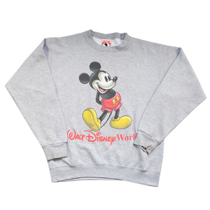 Vintage 90s Mickey Mouse Big Graphic Made In USA Crewneck - L