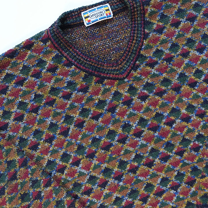 Vintage Missoni Knit Sweater Made In Italy - XL