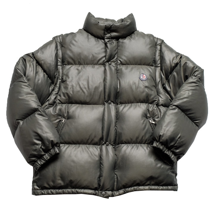 Moncler jacket with best sale zipper on sleeves