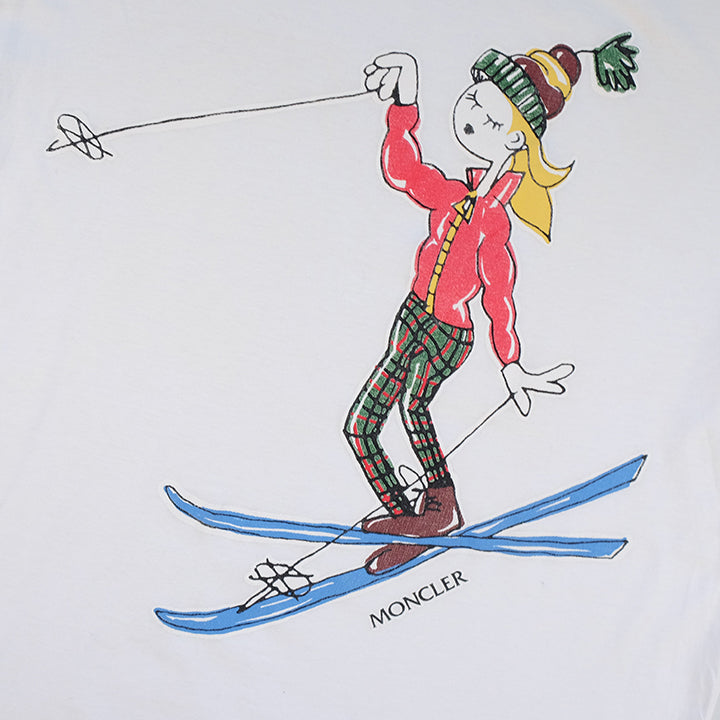 Vintage Moncler Ski Graphic T-Shirt - S