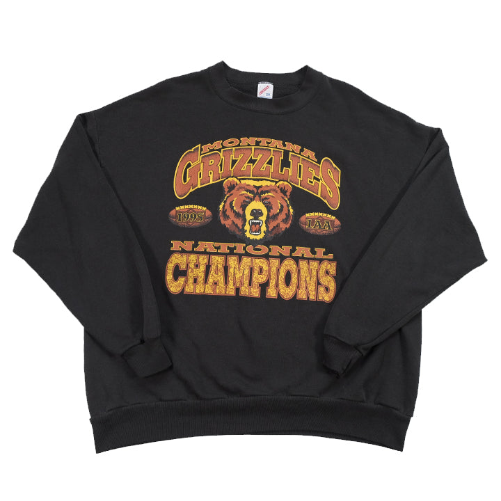 Vintage Montana Grizzlies Spell Out Crewneck - XL