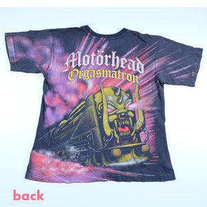 Vintage RARE Motorhead Orgasmatron All Over Front & Back Single Stitch T-Shirt - L
