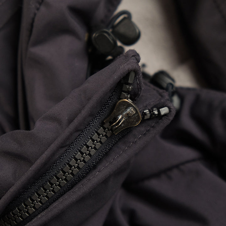 Vintage Napapijri Geographic Spell Out Fleece Lined Jacket - L