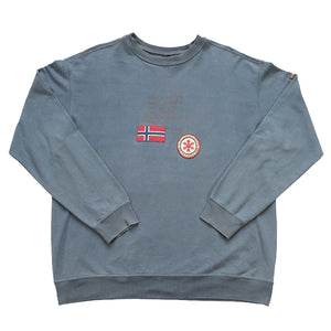 Vintage Napapijri Geographic Crewneck - XL