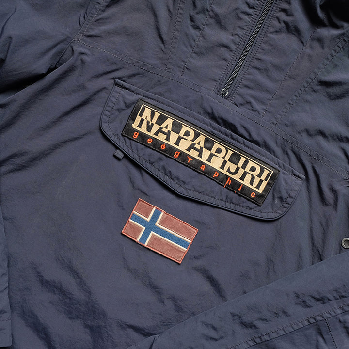Vintage Napapijri Geographic WOMENS Logo Quilted Jacket - S – Steep Store