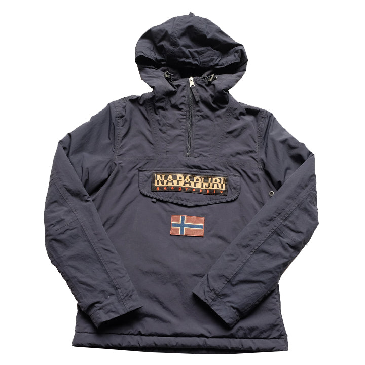 Vintage Napapijri Geographic WOMENS Logo Quilted Jacket S
