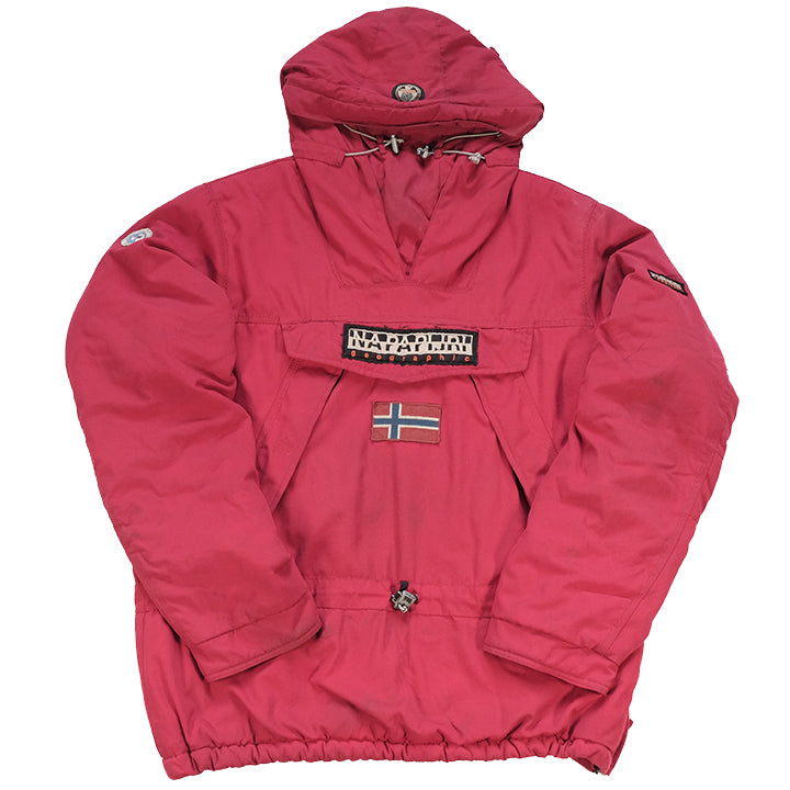 Vintage Napapijri Geographic Spell Out Skidoo Quilted Jacket FLAWS Steep Store