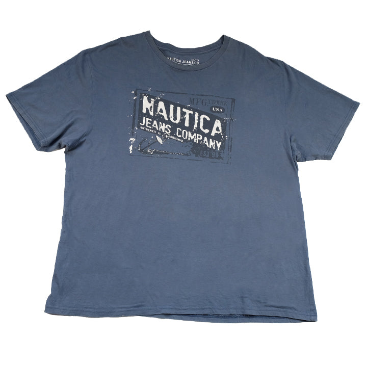 Vintage Nautica Spell Out Logo T-Shirt - XL – Steep Store