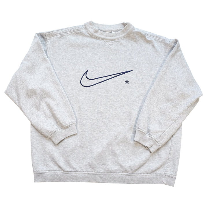 Vintage 90s nike hotsell big swoosh crewneck sweate