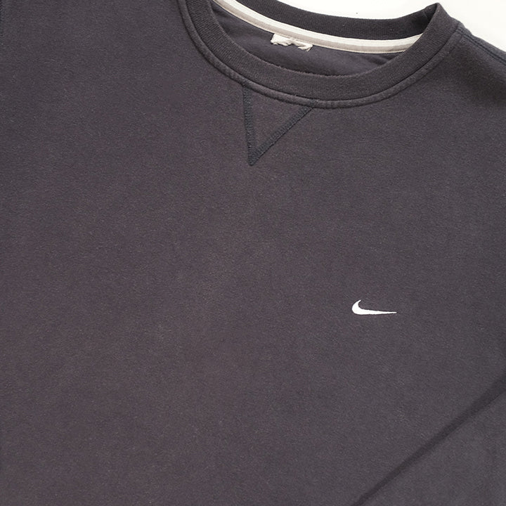 Vintage Nike Embroidered Swoosh Crewneck - XXL