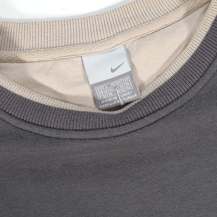 Vintage Rare Nike Embroidered Centre Swoosh Crewneck - L