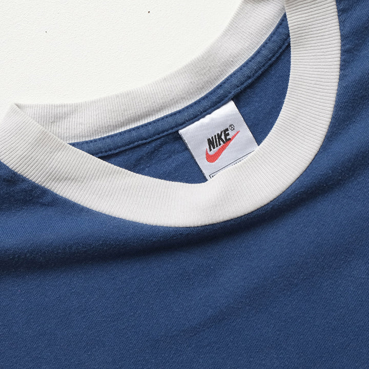 Vintage Rare Nike Big Embroidered Swoosh T-Shirt - L